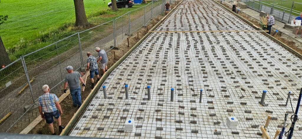 Vervangen van de portocabin